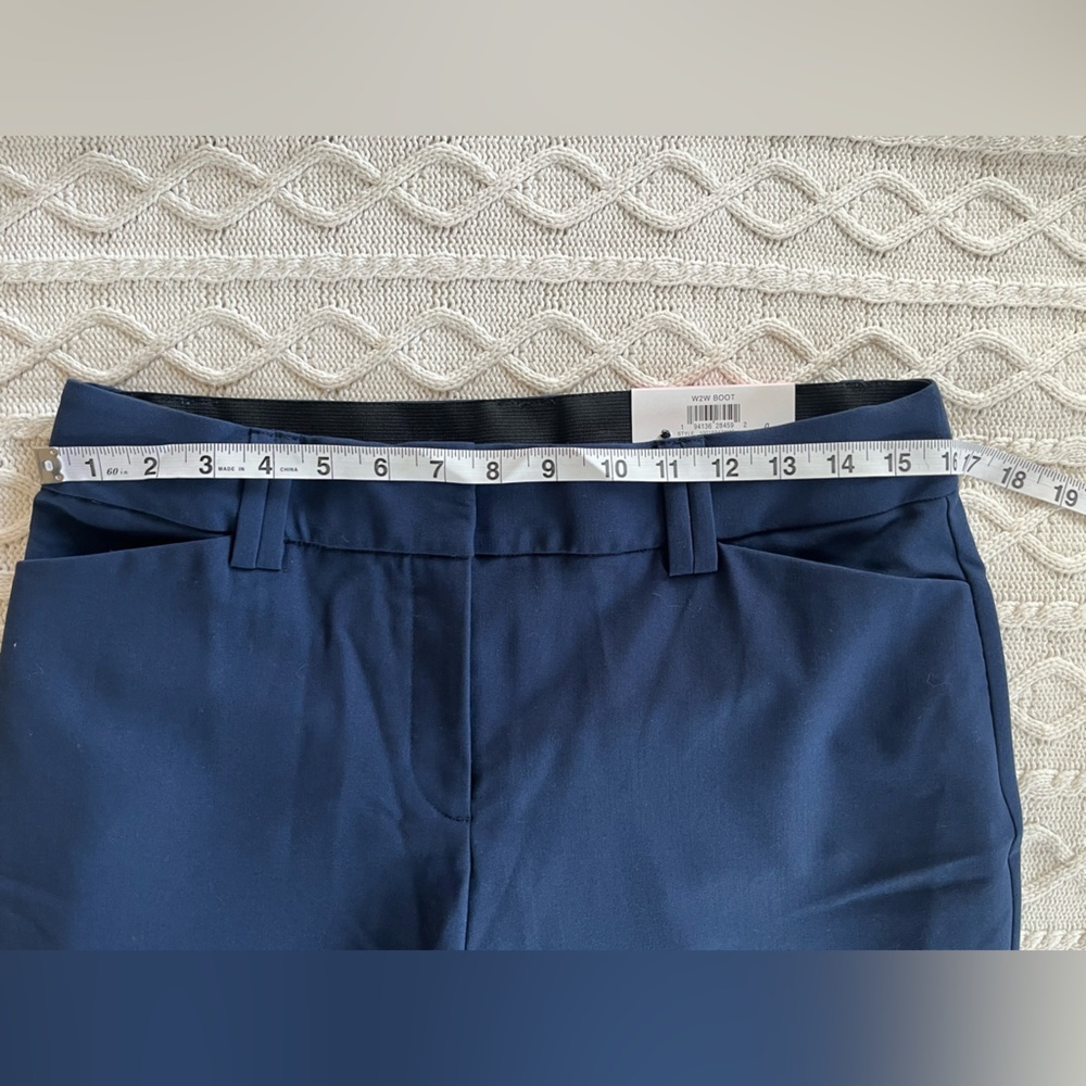 INC Navy Boot Leg Mid Rise Pants Trousers Women’s Size 10 - Picture 15 of 15